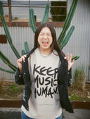 Drop #001 "Keep Music Human." Oversized Tee